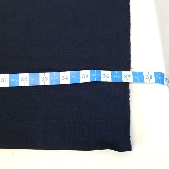 MEN'S JOE BY JOSEPH ABBOUD MED BLUE WOOL DRESS SLACKS ( NWT ) SIZE 33 - UNHEMED - Picture 7 of 8